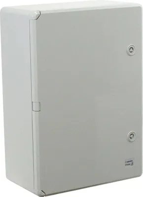 Zdjęcie produktu dla Rozdzielnica plastikowa drzwi szare 350x500x190mm IP65 PP3006 (P-BOX 3550)