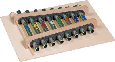 Image de Xylophone à tubes Goldon, 8 lames, do3-do4 (11350)