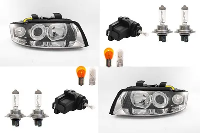 Produktbild von Scheinwerfer passend für Audi A4 8E 11/00-11/04 Leuc. Links Rechts m. Stellmotor 8E0941029C 8E0941003 8E0941030C 8E0941004 1J0941295B 1J0941295 Johns