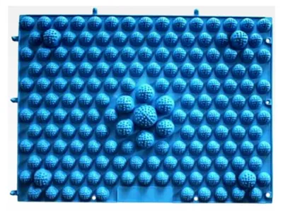 Produktbild von Fußmassagematte für Reflexzonenmassage zur Entspannung und Fußpflege (blau)