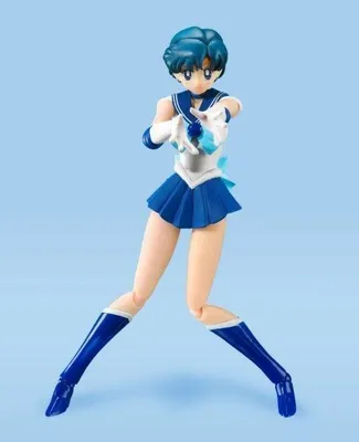 Produktbild von Sailor Moon S.H. Figuarts Actionfigur Sailor Mercury in Animationsfarben, Edition, 14 cm