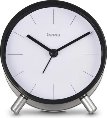 Zdjęcie produktu dla Hama Funkwecker Flores, analog, ohne Ticken, Schwarz (00222226)