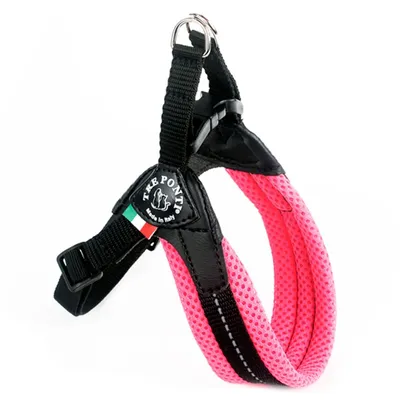 Produktbild von Tre Ponti RR200 Easy Fit Soft Mesh NEON mit verstellbarem Bauchgurt und Click-Verschluss rosa
