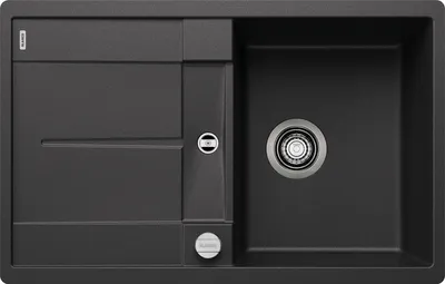 Produktbild von BLANCO METRA 45 S-F flächenbündige Spüle / SILGRANIT / Anthrazit / reversibel / Excenter - inkl.
