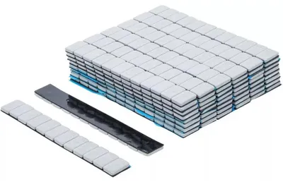 Image de Masse d Équilibrage 50 pcs - 12 x 5 g - Fixation Précise et Durable, Acier - D-Work