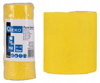 Image de GEKO Bande abrasive 115mm, rouleau 3m, P60 G78442