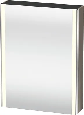 Image de Duravit XSquare armoire de toilette avec éclairage LED, 1 porte, charnières à droite, 600x800x155mm, XS7111R89890000