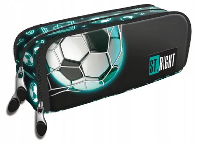 Produktbild von Federmäppchen glatt Polyurethan03 Neon-Fußball