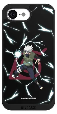 Produktbild von NIVOCASE Handyhülle für Apple iPhone 16e Hülle NIVOpure Case Schwarz Naruto Shippuden Offizielles Lizenzprodukt Kakashi