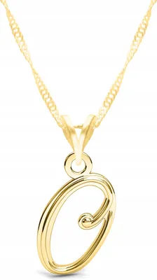 Produktbild von Goldkette mit Anfangsbuchstaben O (Namensanfang) SILBER 925