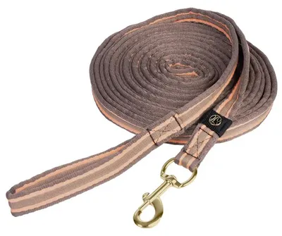 Produktbild von Harrys Horse Longe Longierleine Soft Stripe coffee-quartz braun-orange