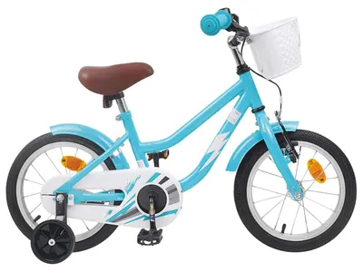 Image de Vélo pour enfants vidaXL 14 pouces, pour les 3-5 ans, bleu ciel