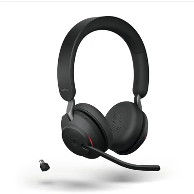 Produktbild von Jabra Evolve2 65 MS Stereo Headset, On-Ear, Bluetooth, kabellos, USB-A
