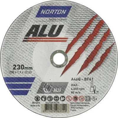 Produktbild von Aluminium Trennscheibe Norton Ø 230x22,23 mm, 25 Stück