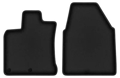 Immagine prodotto di Tappetini anteriori in moquette per Nissan Qashqai I J10 2006-2013 (crossover) – 2 pezzi, neri, su misura – Wielganizator DURBAN