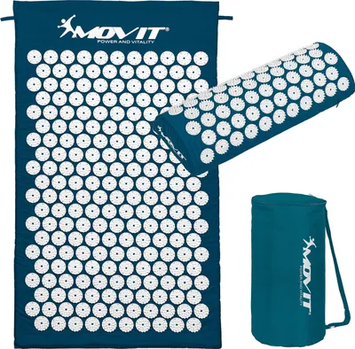 Produktbild von MOVIT Akupressurmatte Kissen Tasche, Massagematte Nagelmatte Akupunktur Petrol