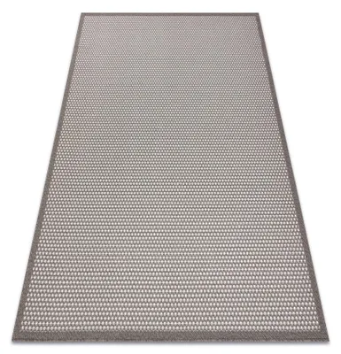 Image de Tapis SIZAL BORDERO 2907 tissé à plat taupe / crème beige 80x150 cm