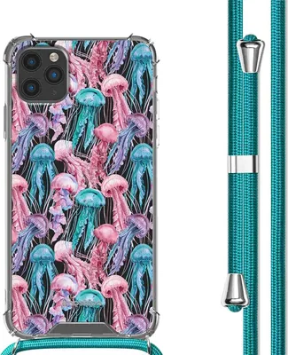 Produktbild von imoshion Design Hülle mit Band iPhone 11 Pro - Jellyfish Watercolor