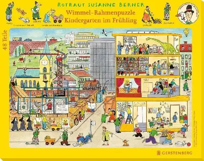 Produktbild von Wimmel-Rahmenpuzzle Frühling Motiv Kindergarten