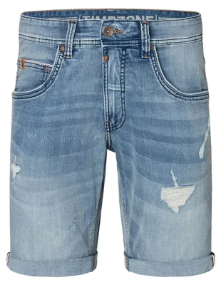 Produktbild von Timezone Denim Shorts mit Rissen und Umschlag Sommermode Modisch Größe: 38W
