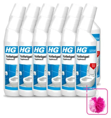 Produktbild von 12 x HG Hygienische Toilettengel - 500 ml - Sparpackung - 12 Stücke