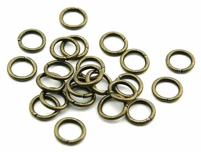 Produktbild von Vintageparts Biegeringe Antik Bronze 8 mm 50 Stück