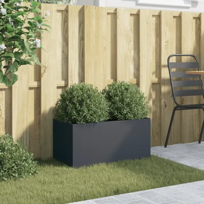 Obrázok produktu pre vidaXL Kvetináč antracit 62x30x29 cm oceľ