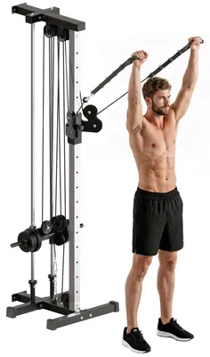 Produktbild von SPORTNOW raftstation höhenverstellbar 25-165 cm mit Dual-Pulley-Systemen