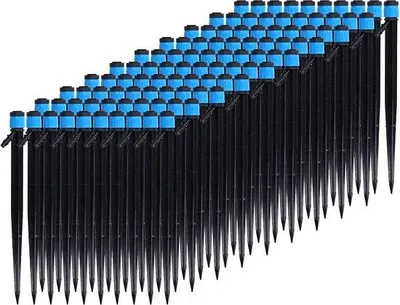 Produktbild von Tropfbewässerung Tropfen 100 Stück - 18 cm universell 360° Bewässerungsköpfe - für 4/7 mm Schläuche - ServiceTopper