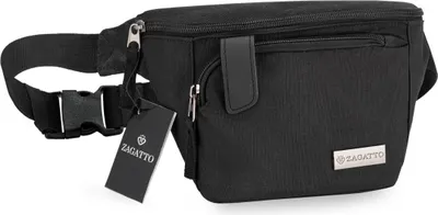 Produktbild von Zagatto Geräumige ZG64 West Pack Niere GÜRTELTASCHE Nierentasche Hüfttasche Schwarz wasserdicht