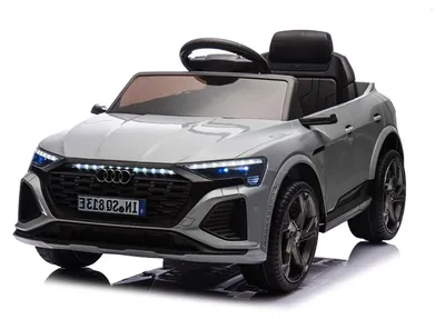 Immagine prodotto di Macchina Elettrica per Bambini 12V Licenza Ufficiale Audi SQ8 E-Tron con Telecomando e Sedile Pelle Grigio