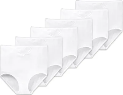 Produktbild von SCHIESSER Damen Maxi-Slips, 6er Pack - "Baumwolle Essentials", Maxi Pants, Baumwolle Weiß M