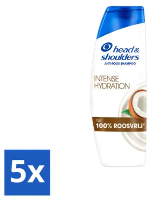 Produktbild von 5 x Head & Shoulders Anti-Schuppen Shampoo Intense Hydration mit Kokosöl 300 ml - Vorteilspackung - 5 Stücke
