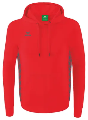 Produktbild von Erima Essential Team Hoody Rot/Schiefergrau