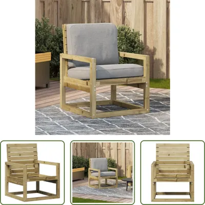 Produktbild von The Living Store Gartenstuhl 57,5x63x76 cm Kiefernholz Imprägniert