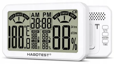 Image de Station météo compacte Habotest HT683 pour la surveillance de la température et de l'humidité