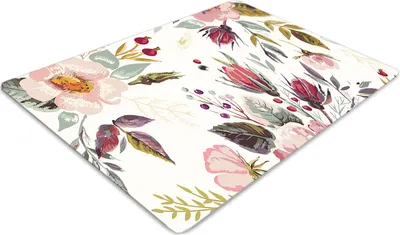 Produktbild von Stuhlunterlage Bürostuhlunterlage 120 cm x 90 cm Bodenmatte Bürostuhlunterlage - Feldblumen
