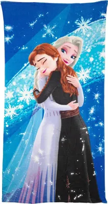 Produktbild von Disney Die Eiskönigin Anna Elsa Strandtuch Handtuch Badetuch XL 70x140 cm