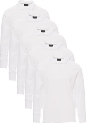 Produktbild von Mivaro Herren Poloshirt 5er Pack Langarm - Langarmshirt mit Polo-Kragen aus 100% Baumwolle - Regular Fit, atmungsaktiv, pflegeleicht, verschiedene Farben, bis 5XL
