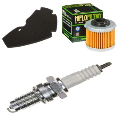 Immagine prodotto di Kit di manutenzione per Aprilia Scarabeo 200 ie Light 2011-2012: filtro e candela di accensione di Pamoto - Nuovo