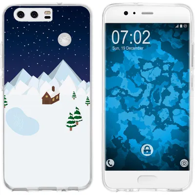 Produktbild von PhoneNatic Case kompatibel mit Huawei P10 Plus Silikon-Hülle X Mas Weihnachten Winterwonderland M6