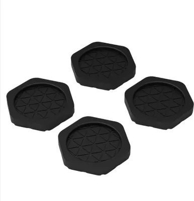 Image de INF Pads Anti-Vibration pour Machine à Laver - Pack de 4 Le noir