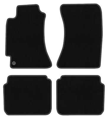 Obrázek produktu pro Velurové autokoberce pro: Subaru Legacy III B4 1998-2003 (kombi/sedan) – sada 4 ks, černé, na míru – Wielganizator BASIC
