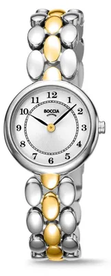 Productafbeelding van Boccia dameshorloge, titanium, bicolor, model 3378-02