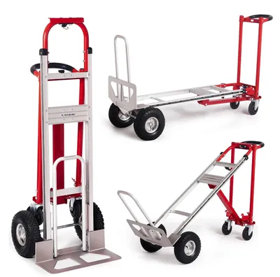 Immagine prodotto di Carrello robusto - Carrello da trasporto - Carrello manuale - Carrello pieghevole 3-in-1