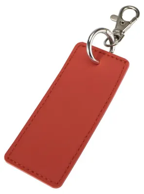 Productafbeelding van Floso - "Resi Plus" sleutelhanger, gemaakt van gerecycled materiaal, rechthoekig model PF5050 (één maat) (terracotta)