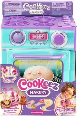 Zdjęcie produktu dla Cookeez Makery - Zestaw do zabawy z piekarnikiem (ciasto cynamonowe/różowe)