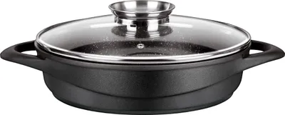 Produktbild von Smile MGK17 - Kochgeschirr de Induktionsherd 8-teilig, Aluminiumguss, 4 Töpfe, Deckel de Glas, für alle Herdarten geeignet de,