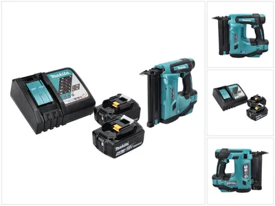 Produktbild von Makita DBN 500 RT Akku Stauchkopfnagler 18 V 15-50 mm + 2x Akku 5,0 Ah + Ladegerät