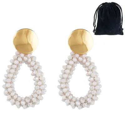 Produktbild von Boho Ohrringe HäNgend Ohrringe Boho Style Statement Ohrr-inge Elegante tropfenfö